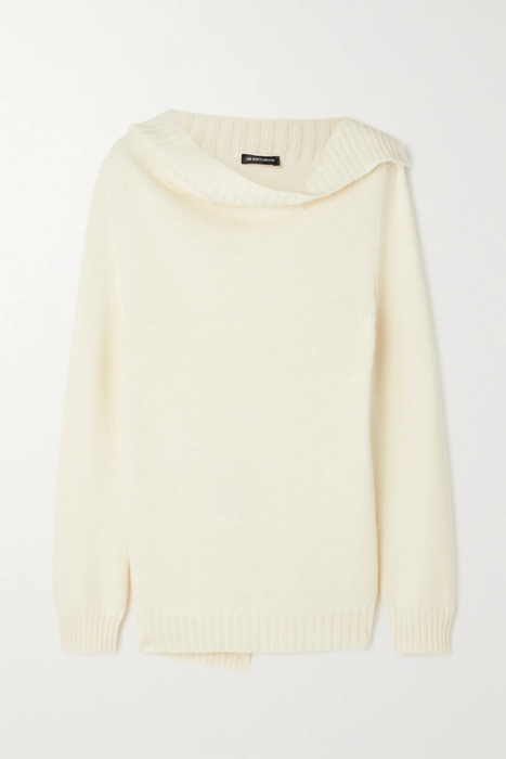 유럽직배송 앤드뮐미스터 스웨터 ANN DEMEULEMEESTER Draped alpaca, wool and cashmere-blend sweater 17266703523656551