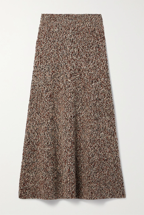 유럽직배송 끌로에 CHLOÉ Ribbed cashmere and wool-blend midi skirt 17266703523756041