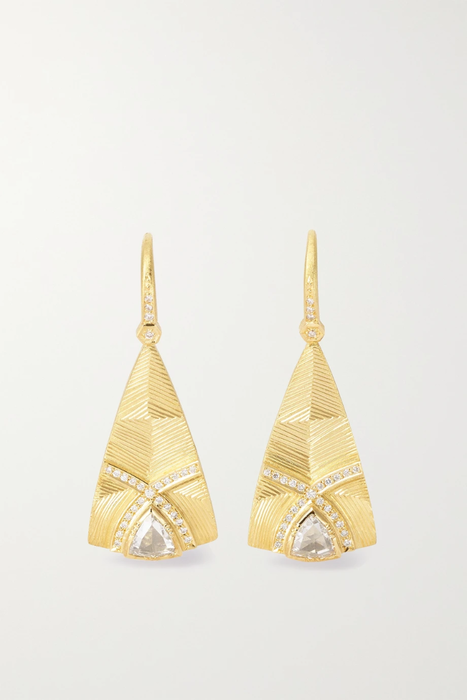 유럽직배송 BROOKE GREGSON Nefertiti 18-karat gold diamond earrings 22250442026014953