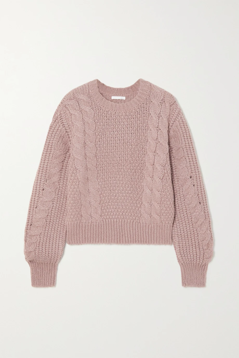 유럽직배송 SKIN Aya cable-knit alpaca-blend sweater 24665545640646991