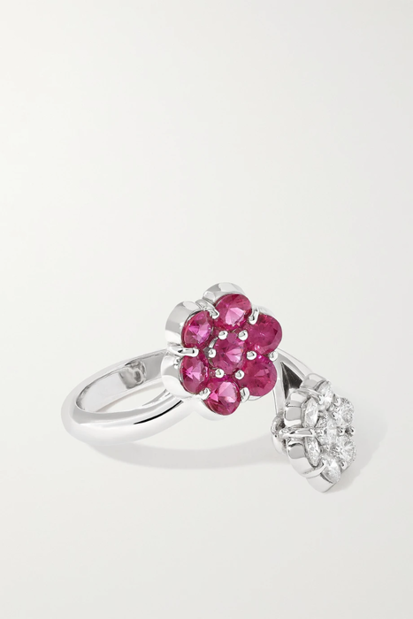 유럽직배송 BAYCO Platinum, ruby and diamond ring 560971903879153