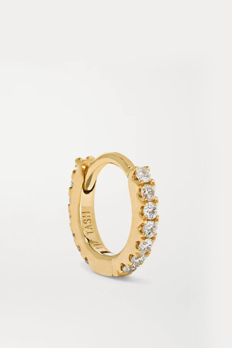 유럽직배송 MARIA TASH 5mm 18-karat gold diamond hoop earring 46353151654721817