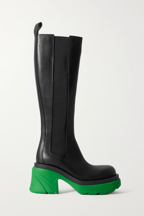 유럽직배송 보테가베네타 롱부츠 BOTTEGA VENETA Leather platform knee boots 10163292708268036