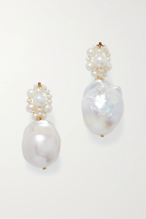 유럽직배송 컴플리티드워크 귀걸이 COMPLETEDWORKS Tra-La-La gold vermeil pearl earrings 10163292707959099