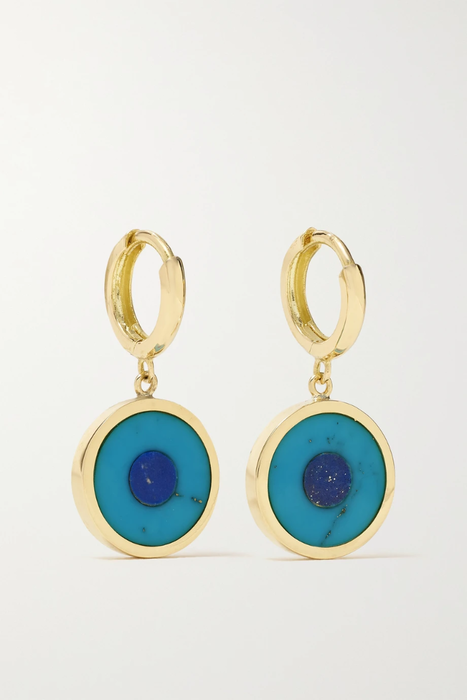 유럽직배송 제니퍼메이어 귀걸이 JENNIFER MEYER Mini Clover 18-karat gold diamond hoop earrings 18706561955901580