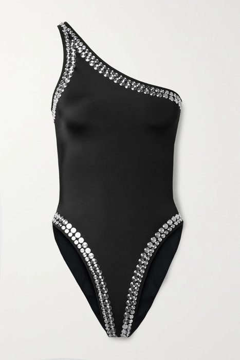 유럽직배송 노르마카말리 NORMA KAMALI Mio studded one-shoulder swimsuit 24772899113606299