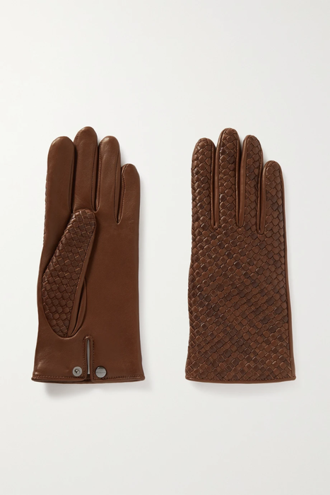 유럽직배송 AGNELLE Chloe woven leather gloves 20346390236415046