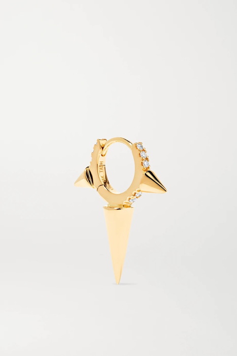 유럽직배송 마리아타쉬 귀걸이 MARIA TASH 6.5mm 18-karat gold diamond hoop earring 34480784411803396