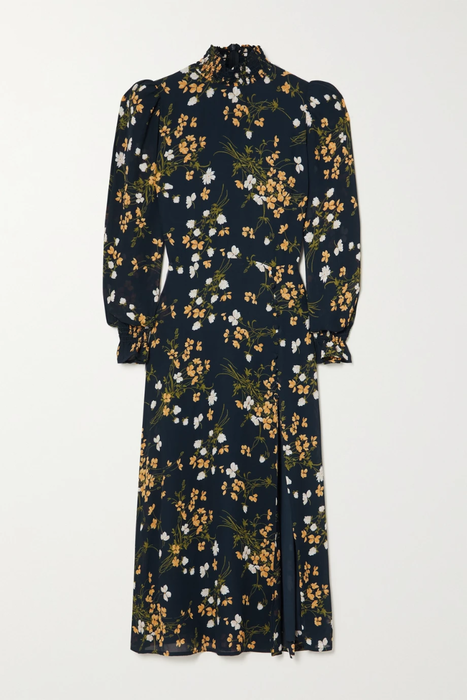 유럽직배송 리포메이션 원피스 REFORMATION Stevi shirred floral-print georgette midi dress 32027475399313820