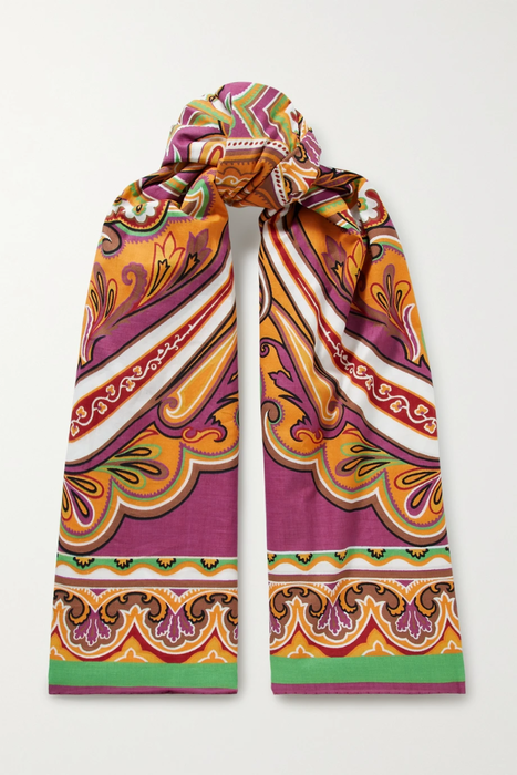 유럽직배송 에트로 스카프 ETRO Bombay paisley-print cotton-voile scarf 20346390236420126