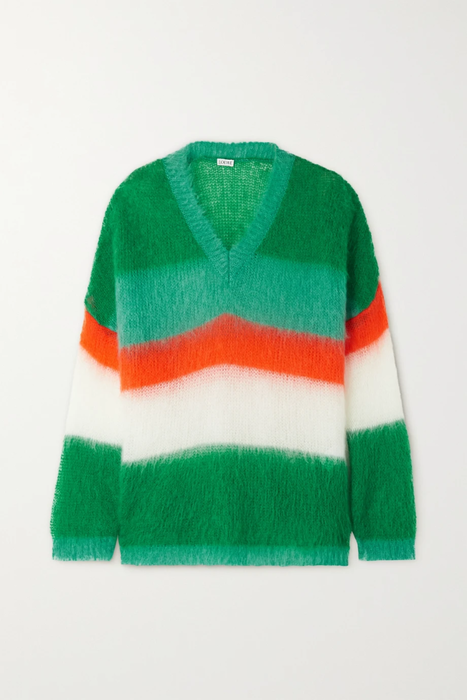 유럽직배송 로에베 스웨터 LOEWE Striped mohair-blend sweater 22250442026200926