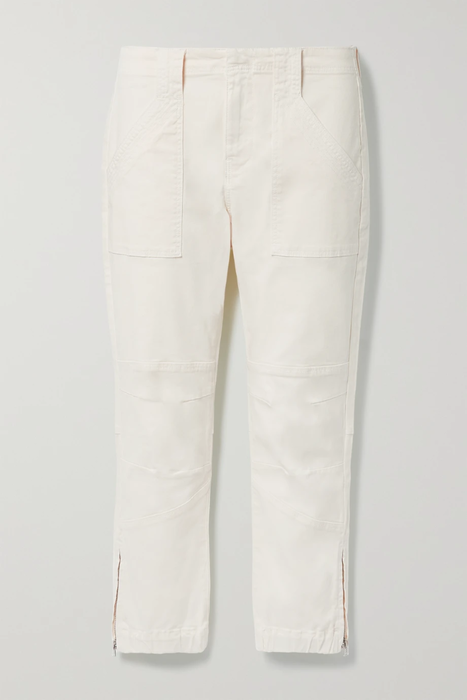 유럽직배송 프레임 FRAME Paneled stretch-cotton twill tapered pants 2204324139983387