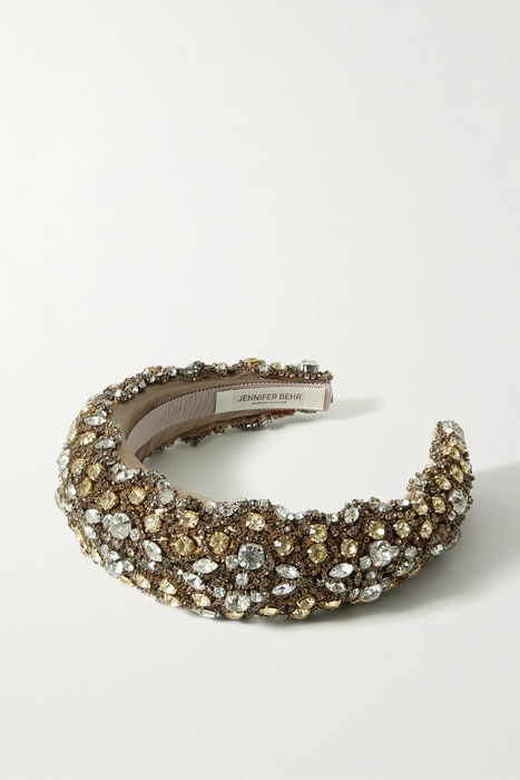 유럽직배송 제니퍼베어 헤드밴드 JENNIFER BEHR Astoria crystal-embellished tulle headband 27086482324758042