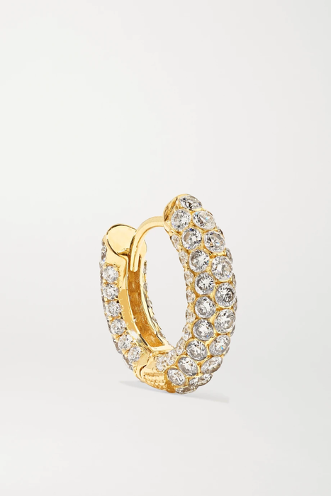유럽직배송 마리아타쉬 귀걸이 MARIA TASH 8mm 18-karat gold diamond hoop earring 17957409495382854