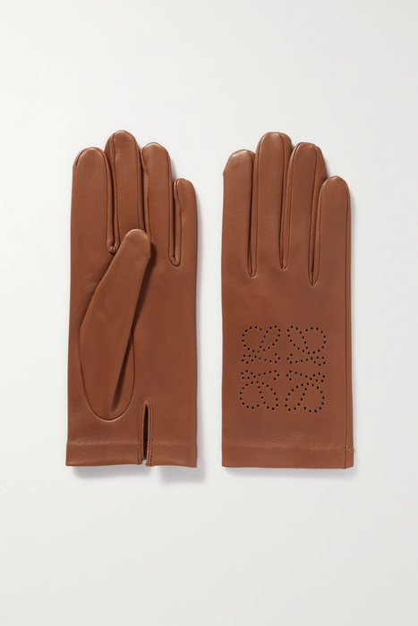 유럽직배송 로에베 LOEWE Anagram perforated leather gloves 22250442026077906