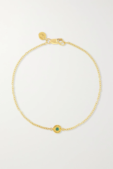 유럽직배송 옥타비아 엘리자베스 팔찌 OCTAVIA ELIZABETH + NET SUSTAIN Nesting Gem recycled 18-karat gold emerald bracelet 6630340699165195