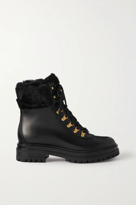 유럽직배송 지안비토로시 GIANVITO ROSSI Alaska shearling-lined leather ankle boots 17411127377120180