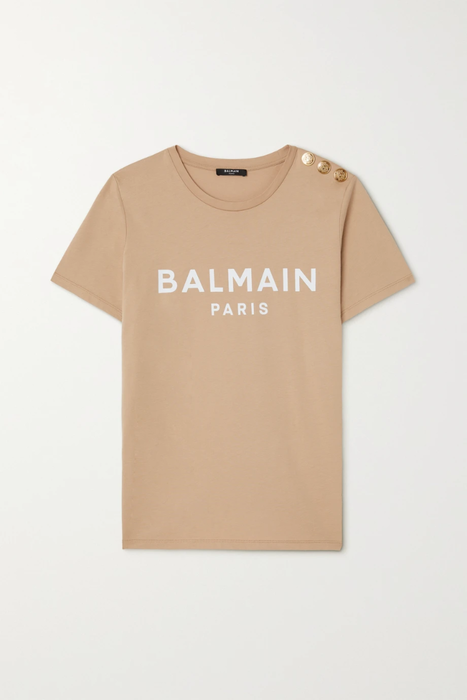 유럽직배송 발망 티셔츠 BALMAIN Printed organic cotton-jersey T-shirt 22250442026131125