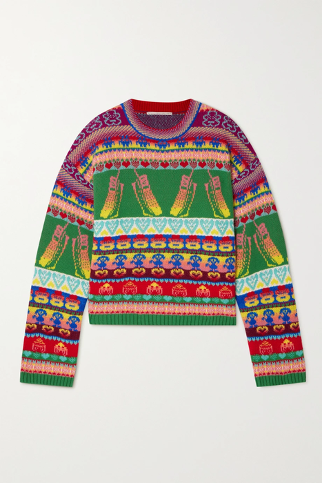 유럽직배송 스텔라맥카트니 STELLA MCCARTNEY Keep In Touch intarsia wool-blend sweater 16114163151080210