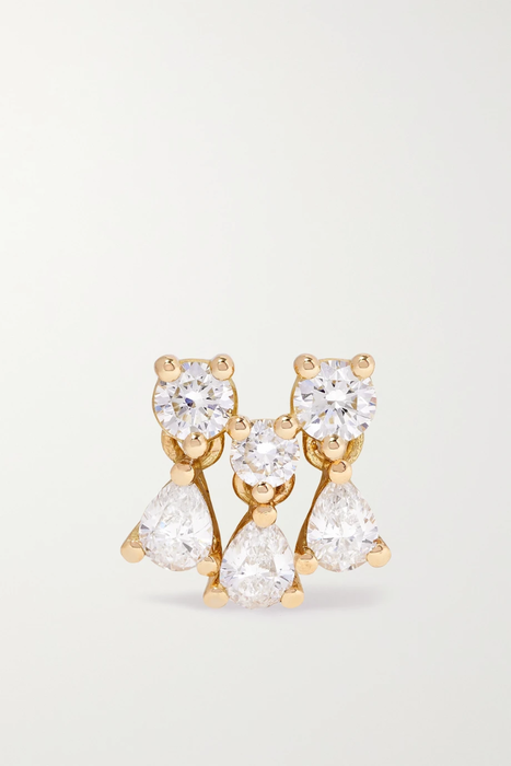 유럽직배송 델피나델레트레즈 귀걸이 DELFINA DELETTREZ 18-karat gold diamond single earring 34344356236832285