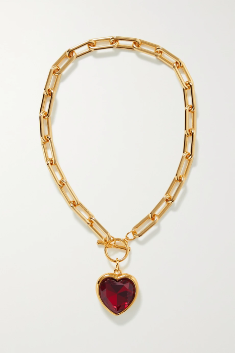 유럽직배송 타임리스펄리 TIMELESS PEARLY Gold-tone crystal necklace 25185454457239448