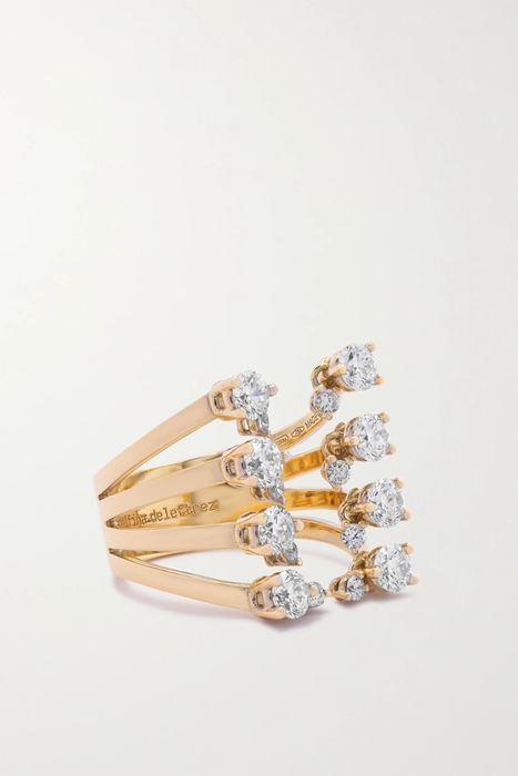 유럽직배송 델피나델레트레즈 반지 DELFINA DELETTREZ 18-karat gold diamond ring 16114163151091434