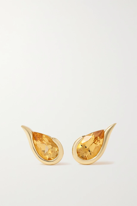 유럽직배송 페르난도조지 귀걸이 FERNANDO JORGE Ignite 18-karat gold citrine earrings 20346390236321331