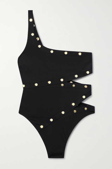 유럽직배송 아장프로보카퇴르 AGENT PROVOCATEUR Donia one-shoulder embellished cutout swimsuit 25185454455602600