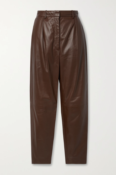 유럽직배송 알투자라 ALTUZARRA Sidney leather straight-leg pants 11452292646593349