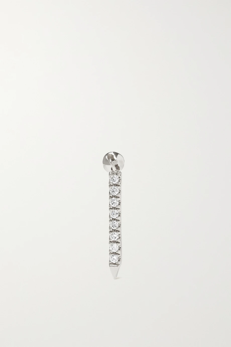 유럽직배송 마리아타쉬 싱글 귀걸이 MARIA TASH Eternity Bar 11mm 18-karat white gold diamond single earring 13452677150102207