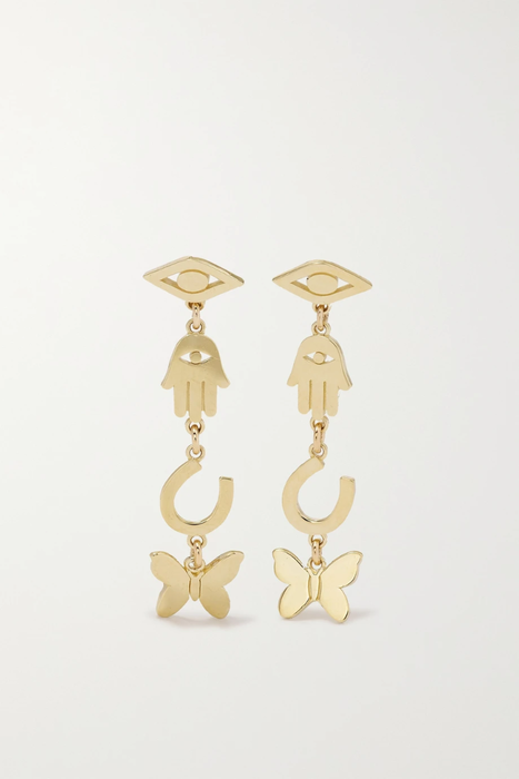 유럽직배송 SYDNEY EVAN 14-karat gold earrings 17411127376972577