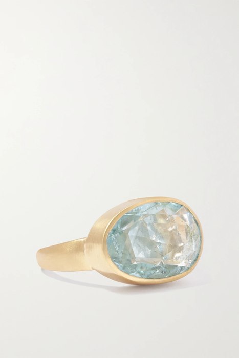 유럽직배송 피파스몰 반지 PIPPA SMALL 18-karat gold aquamarine ring 16114163150654192