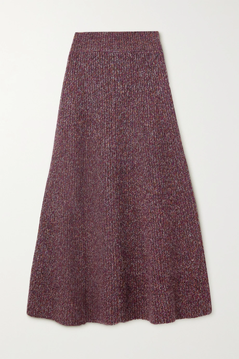 유럽직배송 끌로에 CHLOÉ Ribbed cashmere and wool-blend midi skirt 17266703523756052