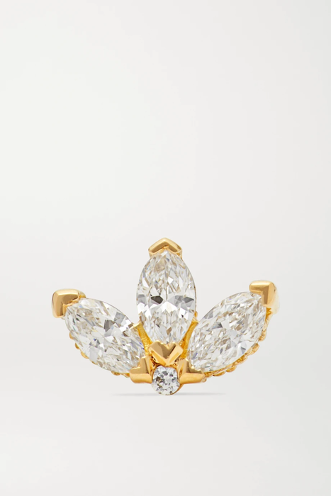 유럽직배송 마리아타쉬 귀걸이 MARIA TASH Lotus 18-karat white gold diamond earring 34480784411803391