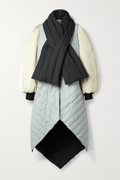 유럽직배송 로에베 LOEWE Oversized quilted padded color-block cotton coat 16114163151020919