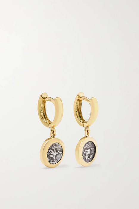 유럽직배송 두비니 귀걸이 DUBINI 18-karat gold hoop earrings 11452292644866213
