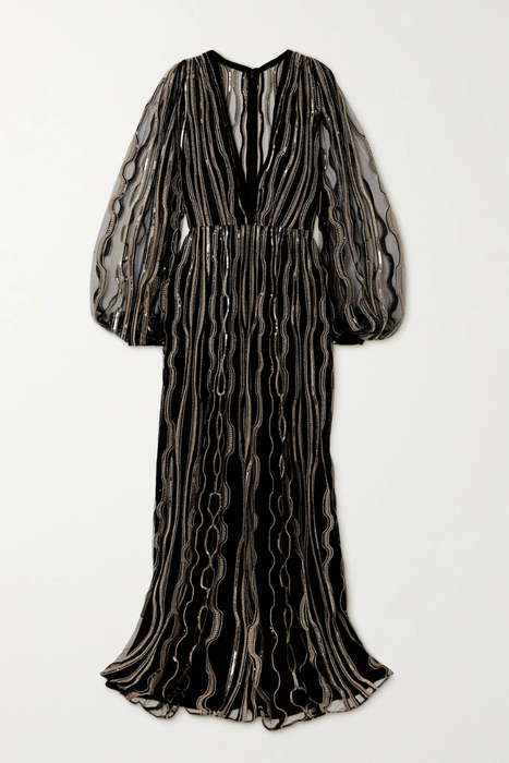유럽직배송 엘리사브 ELIE SAAB Sequin-embellished embroidered tulle gown 15546005222268402