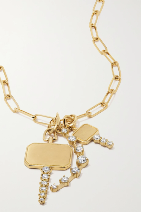 유럽직배송 제이드트라우 목걸이 JADE TRAU 18-karat gold diamond necklace 24772899113066947