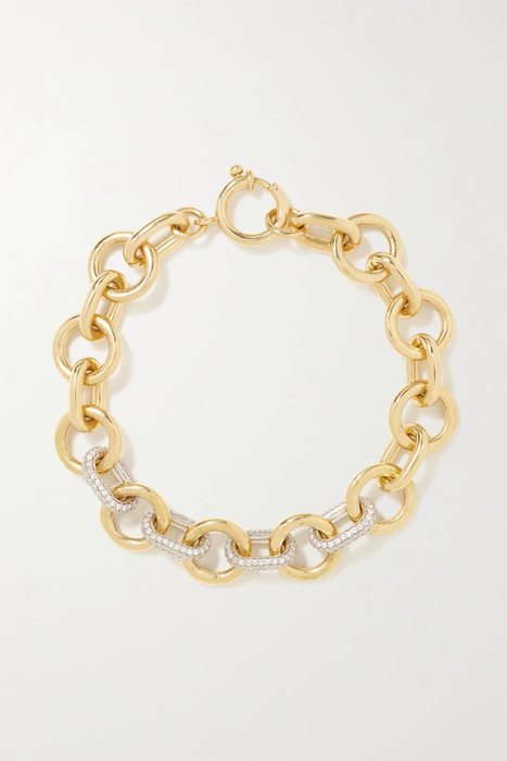 유럽직배송 FOUNDRAE 18-karat yellow and white gold diamond bracelet 33599693056216121