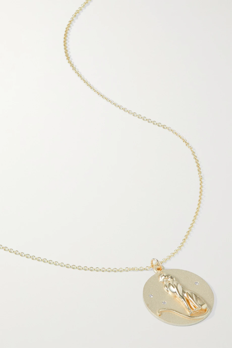 유럽직배송 STAR ANIMAL SUNDAYS Whale 10-karat gold multi-stone necklace 25185454456277717