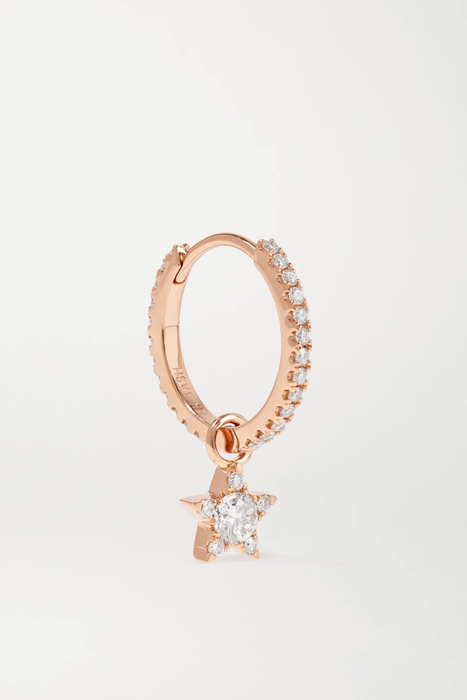 유럽직배송 마리아타쉬 귀걸이 MARIA TASH Eternity + Star 9.5mm 18-karat rose gold diamond earring 2499567819656297