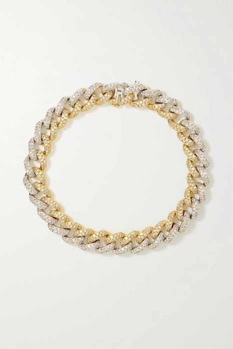 유럽직배송 SHAY 18-karat yellow and white gold diamond bracelet 10163292707777685