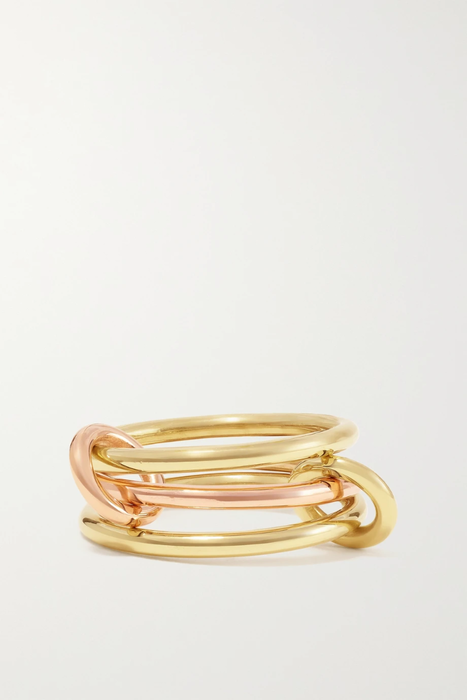 유럽직배송 스피넬리 킬콜린 반지 SPINELLI KILCOLLIN Solarium set of three 18-karat yellow and rose gold and sterling silver rings 15546005221913640