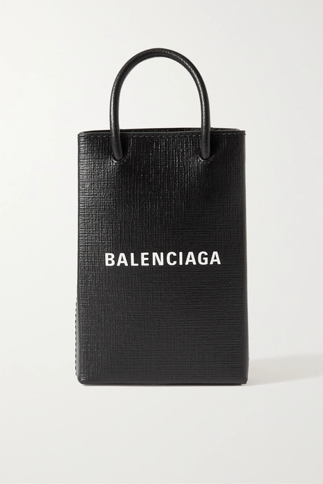 유럽직배송 발렌시아가 숄더백 BALENCIAGA Shopping printed textured-leather shoulder bag 33258524072144250