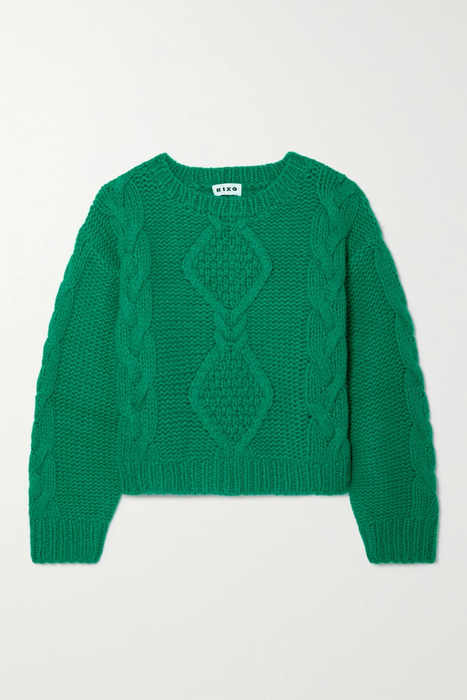 유럽직배송 릭소 스웨터 RIXO Darlene cable-knit wool-blend sweater 25185454455851564