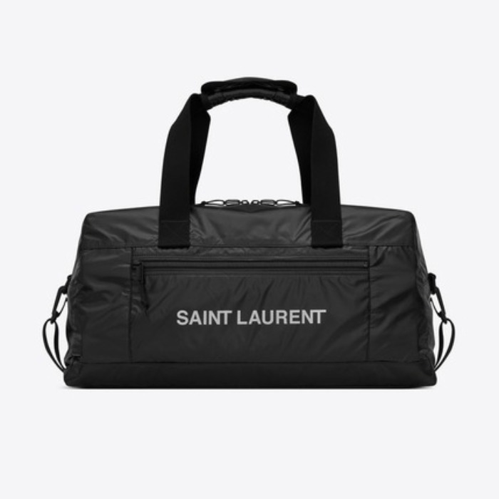 유럽직배송 입생로랑 SAINT LAURENT NUXX duffle bag in nylon with a SAINT LAURENT print  581374HO21Z1054