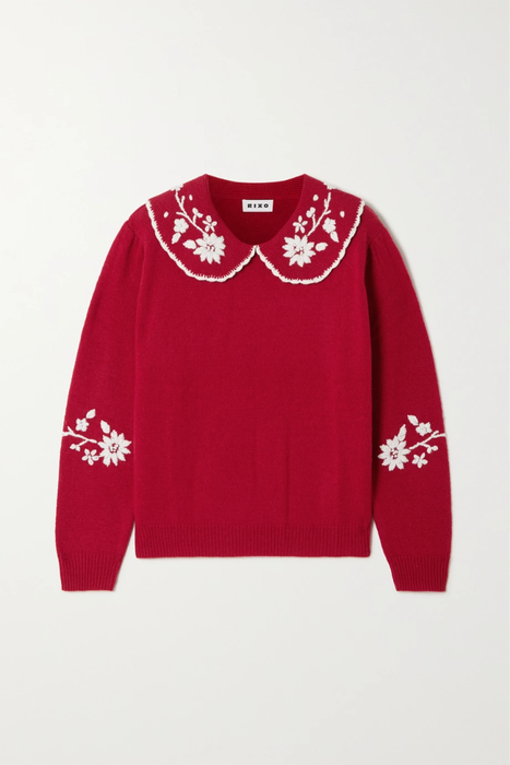 유럽직배송 릭소 스웨터 RIXO Lula embroidered wool sweater 25185454455851552