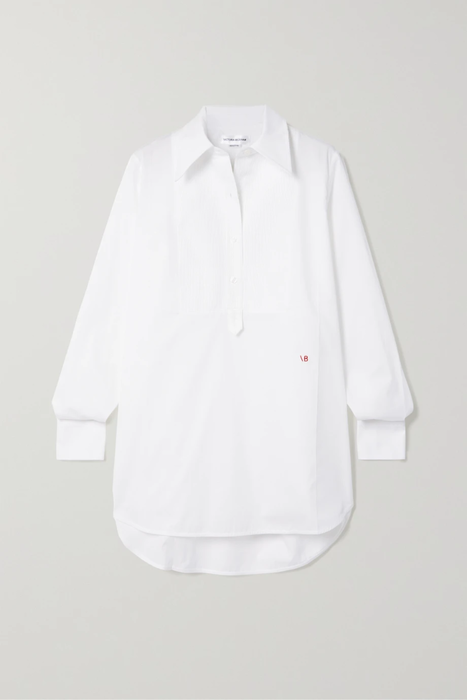 유럽직배송 빅토리아베컴 셔츠 VICTORIA BECKHAM Pintucked organic cotton-poplin shirt 25185454455966569