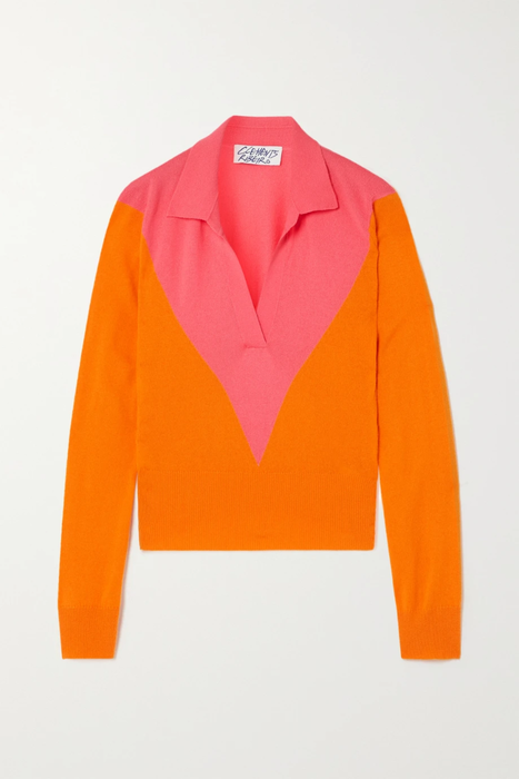유럽직배송 CLEMENTS RIBEIRO Polo color-block cashmere sweater 29419655932170619