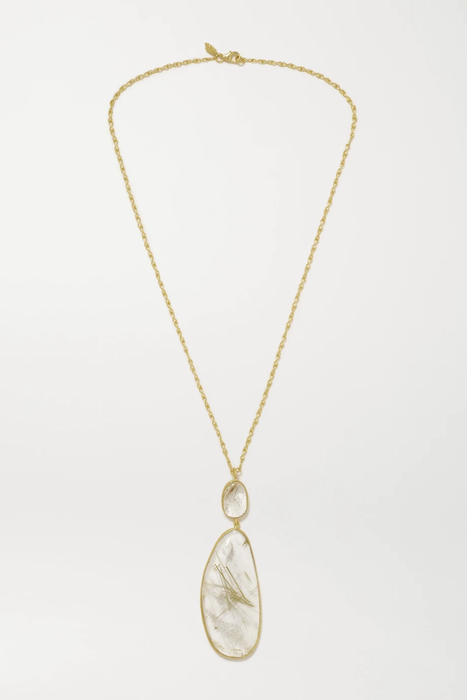 유럽직배송 피파스몰 목걸이 PIPPA SMALL 18-karat gold quartz necklace 25458910981795631